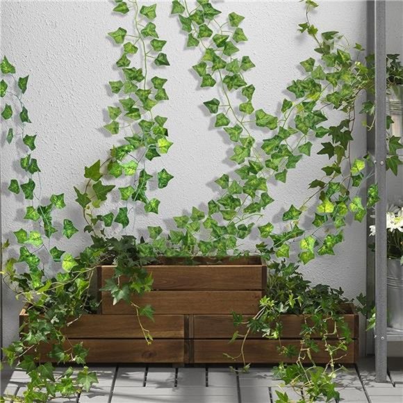 24Pack 168Ft Artificial Ivy Fake Vines,Ivy Garland Greenery Garland Fake Hanging - Picture 6 of 6